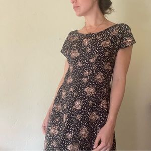 Vintage floral 90s dress